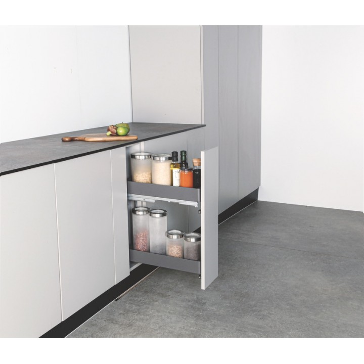 Hafele K-Line Şişelik 200 mm Gümüş Antrasit Renk